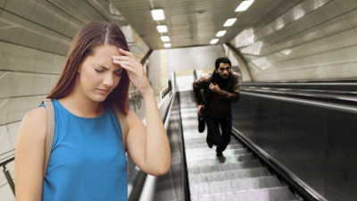 Yürüyen merdivenler durur pozisyondayken üzerinde yürüdüğümüzde neden başımız döner?