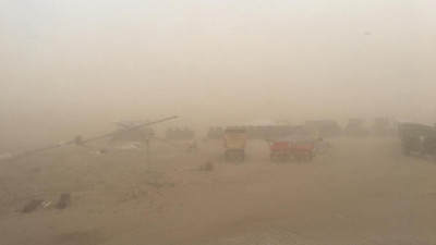 Konya’yı kum fırtınası vurdu. Çatıdan fırlayan baca kapağı başına düştü. İşte o anlar...