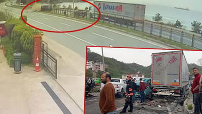 Trabzon’daki feci kaza kamerada! Ortalık savaş alanına döndü…