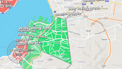 Şehirlere ve konumlara yorum yapabileceğiniz eğlenceli harita