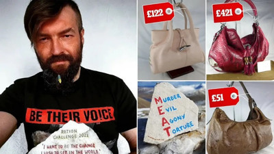 Dünyaca ünlü vegan aktivist fena yakalandı! Deri çanta satıyormuş