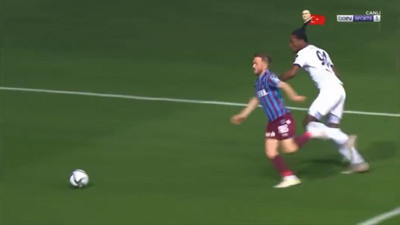 Trabzonspor'un kazandığı penaltı tartışma konusu oldu!