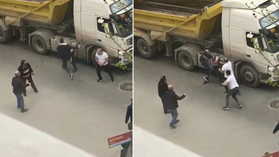 Pendik'te Dat Dat kavgası. Başarısız uçan tekme kamerada