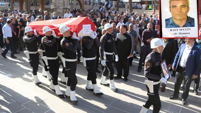 Kalp krizinden ölen polis memuru, Tokat'ta toprağa verildi