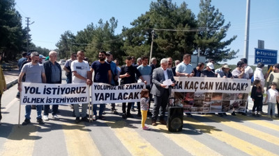 Manisalılar yapılmayan Gördes-Akhisar yolu için sokağa çıktı