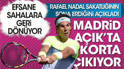 Efsane raket Nadal kortlara dönüyor