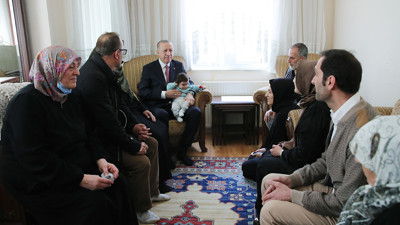 Cumhurbaşkanı Erdoğan'dan taziye ziyareti