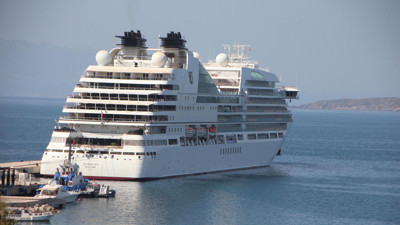 Bodrum'a gemiyle 237 turist geldi