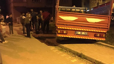Yoldan çıkan kamyonet direğe çarptı: 3 yaralı