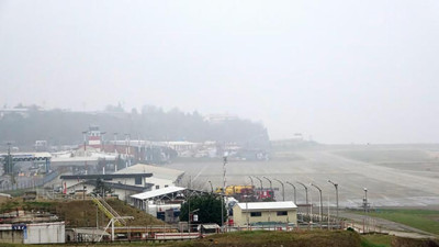 Trabzon'da uçuşlara 'sis' engeli