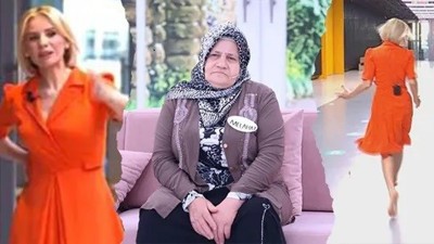 Esra Erol, canlı yayında yalın ayak koştu. Stüdyoda ilginç anlar