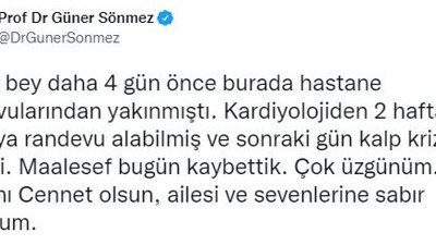 Randevu bulamadı son mesajı bu oldu