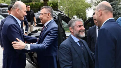 Fuat Oktay ve Bakan Nebati'den Soylu'ya destek ziyareti