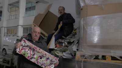 Çöpe atılan kumaşlar eşya oluyor