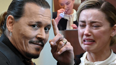 Mahkeme salonunda olay görüntü. Amber Heard'ın mahkeme salonunda kokain çektiği iddia edildi