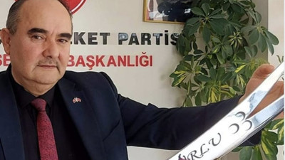 MHP'li başkan CHP'li Engin Özkoç'u 'kılıçla' tehdit etti!