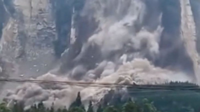 Çin'de heyelan felaketi: 1 ölü