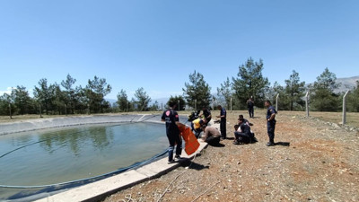 Çoban yangın havuzunda öldü