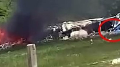 Yangınla savaşırken cayır cayır yandı