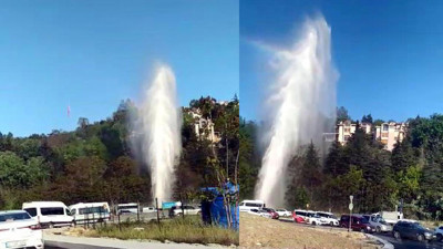 Başakşehir'de su borusu patladı