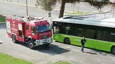 Yolcular çığlık atıp kaçtı şoför göz göze geldi titreyerek 112'yi aradı