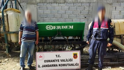 Evin bahçesinden park halinde olan tarım aleti çalındı: 1 gözaltı