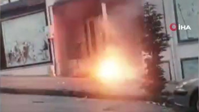 İnanılır gibi değil. Binanın elektrik kabloları ateş aldı