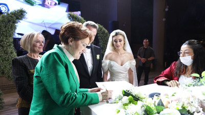 Oktay Vural'ın oğlu dünyaevine girdi. Meral Akşener nikah şahidi oldu