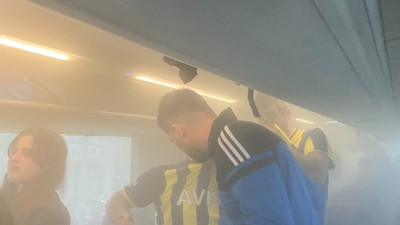 Bir grup Trabzonspor taraftarından çirkin hareket! Fenerbahçelilerin olduğu otobüsün içine yangın tüpü sıktılar