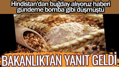 Bakanlıktan yanıt geldi. Hindistan'dan buğday alıyoruz haberi gündeme bomba gibi düşmüştü