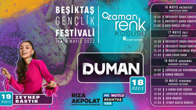 Beşiktaş Belediyesi 19 Mayıs Gençlik Festivali programı