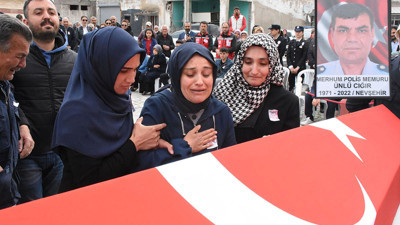 Kalp krizinden ölen polisin cenazesi memleketine uğurlandı