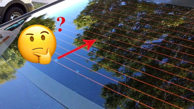 Otomobillerin arka camındaki yatay çizgiler ne işe yarar?