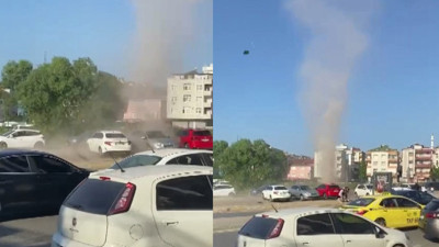 Ümraniye'de hortum paniği