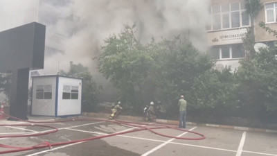 Ümraniye'de mobilya atölyesinde yangın