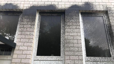 Camiye boyalı saldırı