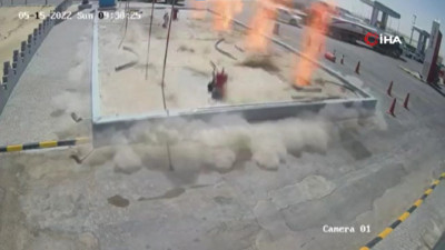 Aşırı sıcaklar benzin istasyonunu havaya uçurdu