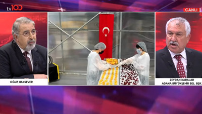 Zeydan Karalar Adanalılara müjdeyi TV100 canlı yayınında verdi