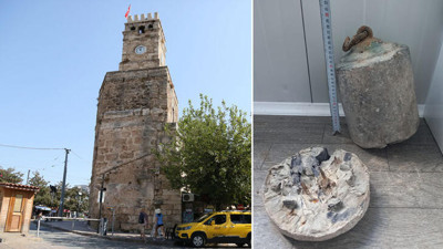 Saat Kulesi’nde yıllar sonra ortaya çıktı! Betona gömülü halde bulundu…
