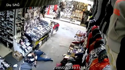 Gelen kurşunla böyle yere yığıldı