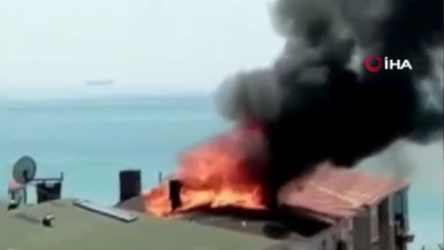 Büyükçekmece'de yangın paniği