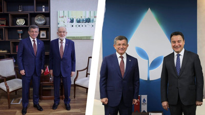 Davutoğlu'ndan DEVA ve Saadet'e ziyaret