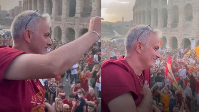 Jose Mourinho tarih yazdı! Roma'da imparator gibi karşılandı