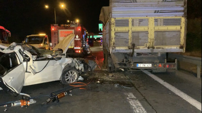 TEM Otoyolu'nda feci kaza: 1 ölü, 1 yaralı