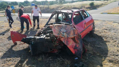 Balıkesir’de trafik kazası. 1 ölü 1 yaralı