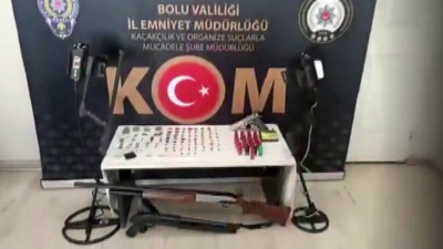 Bolu'da 102 tarihi eser ele geçirildi