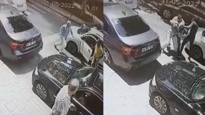 İstanbul’un göbeğinde yumruklu trafik kavgası