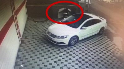 Otomobilin kaputlarını çaldı! Önce kameraya sonra polise yakalandı...