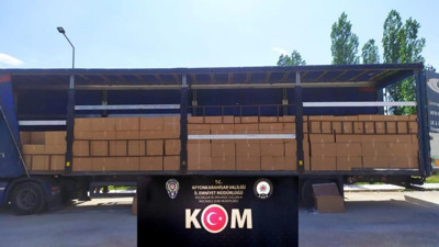 Afyonkarahisar'da dev ‘makaron’ operasyonu