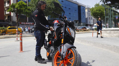 Kadın sürücüyle tartışınca tepki gören motosikletli şikayetçi oldu